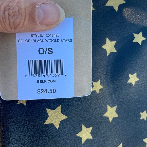 Brand new, with tags, True Craft shoulder bag, black with gold stars - Picture 2 of 7